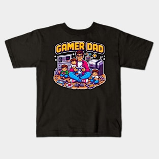 Fathers day Gamer Dad Kids T-Shirt